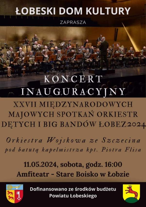Zaproszenie na XXVII Międzynarodowe Majowe Spotkania Orkiestr Dętych i Big Bandów Łobez 2024 r.