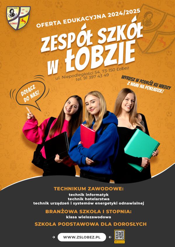 Oferta Edukacyjna 2024/2025 Zespół Szkół im. T. Kościuszki w Łobzie