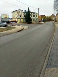 Inwestycje w Resku w trakcie realizacji - ulice Żeromskiego i Jedności Narodowej.