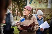 85. rocznica pierwszej masowej deportacji Polaków na Sybir i do Kazachstanu przy tablicy Pro Memoria w Łobzie 10.02.2025