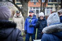 85. rocznica pierwszej masowej deportacji Polaków na Sybir i do Kazachstanu przy tablicy Pro Memoria w Łobzie 10.02.2025