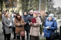 85. rocznica pierwszej masowej deportacji Polaków na Sybir i do Kazachstanu przy tablicy Pro Memoria w Łobzie 10.02.2025