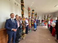 Uczestnicy  XV Gminnego Konkursu na Najładniejszą Palmę Wielkanocną w Przytoni 12.04.2025