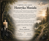 Kondolencje - Śp. Henryk Musiał