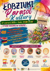 Zmiana terminu Łobziuków - Parasol dla Kultury - 27.06.2026 g. 14.00-19.00 Stare Boisko w Łobzie