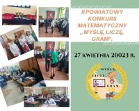343310198_6496872787012821_8072251304879700694_n II Powiatowy Konkurs Matematyczny "Myślę, liczę, gram"