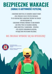 ULOTKA - BEZPIECZNE WAKACJE - ZADBAJ O AKTYWNOŚĆ FIZYCZNĄUlotka-bezpiecznie wakacje-zadbaj o aktywność fizyczną