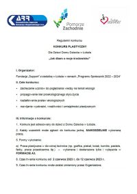 konkurs plastyczny str 1regulamin cz.1