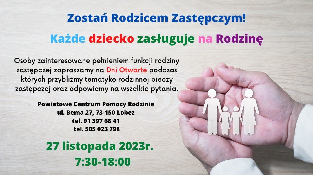 Informacja o dniach otwartych w PCPR w Łobzie