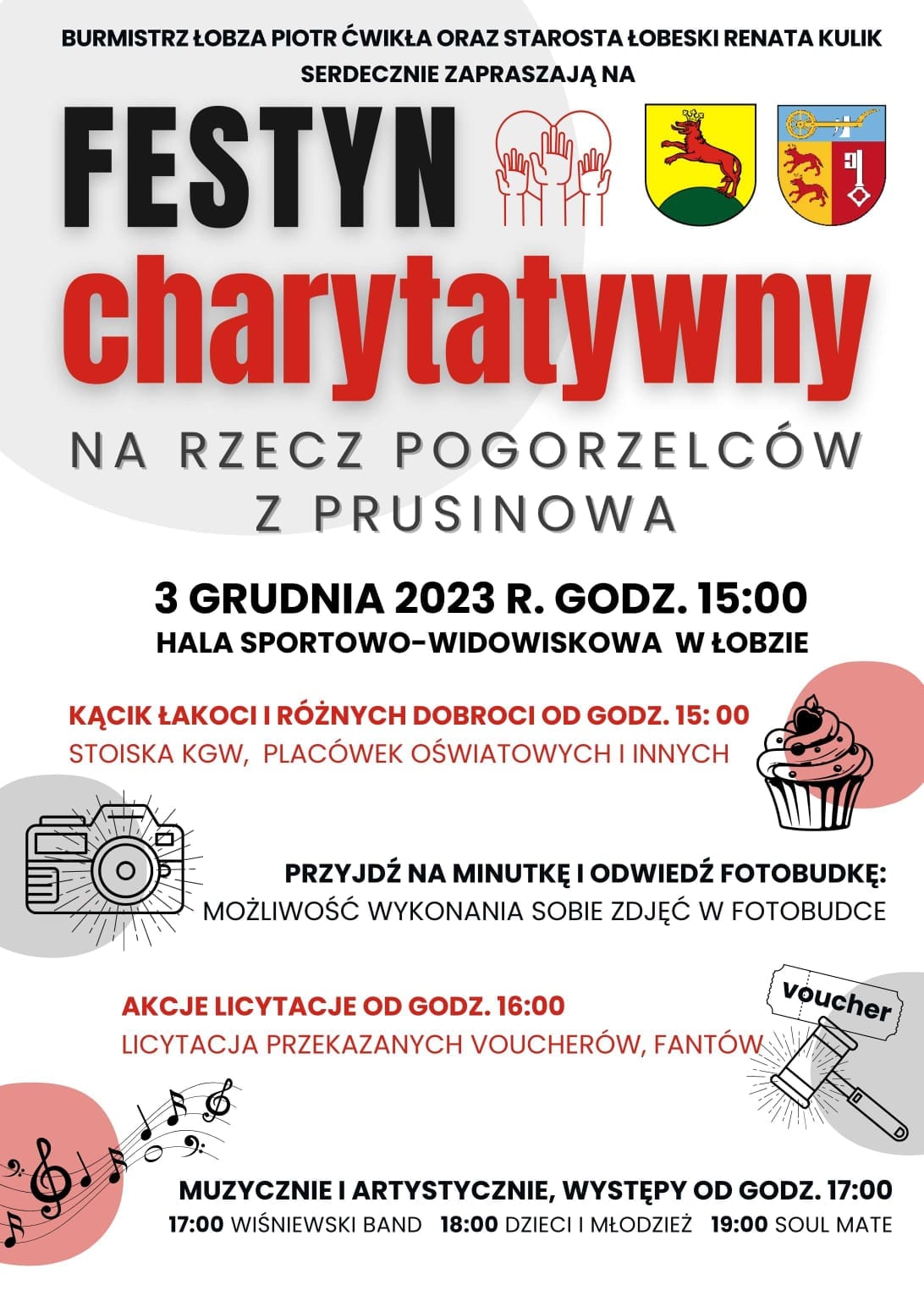 Zapraszamy na festyn charytatywny na rzecz pogorzelców z Prusinowa