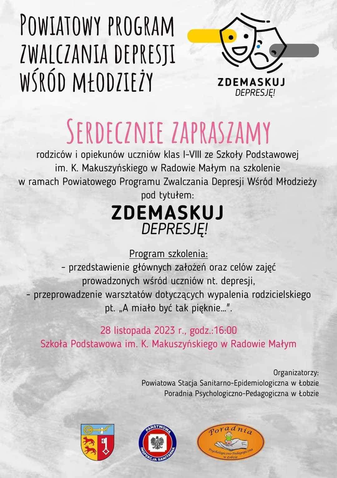 Powiatowy Program Zwalczania Depresji Wśród Młodzieży