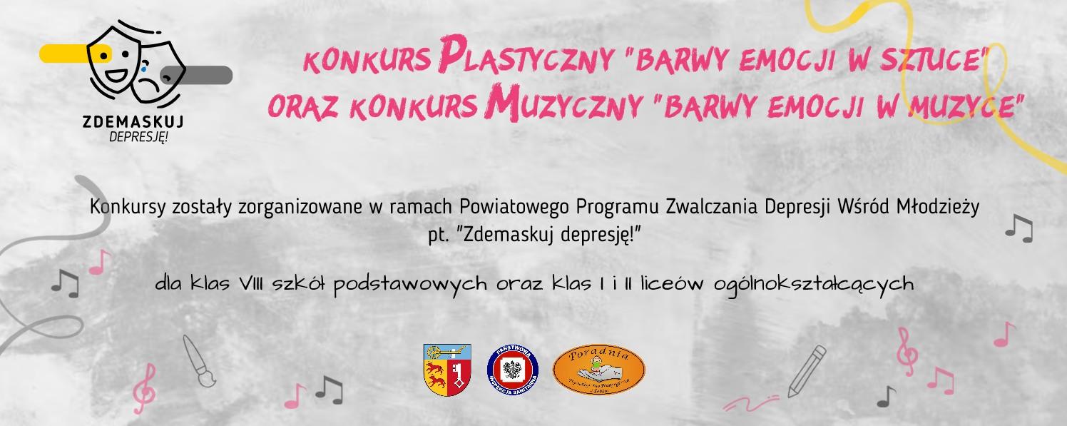 Zapraszamy do udziału w konkursie pn. „Barwy emocji w sztuce” oraz „Barwy emocji w muzyce”