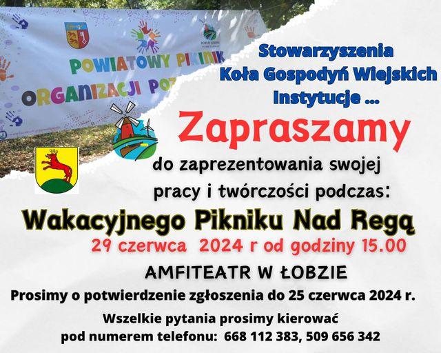 Zgłoszenia do Wakacyjnego Pikniku nad Regą
