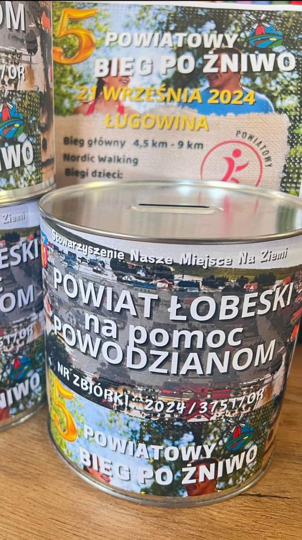POWIAT ŁOBESKI na pomoc POWODZIANOM - 5 Powiatowy Bieg Po Żniwo