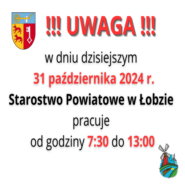 Starostwo Powiatowe 31.10.2024