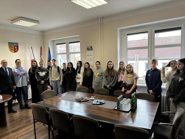 Ciekawi goście w Starostwie Powiatowym w Łobzie 22.11.2024