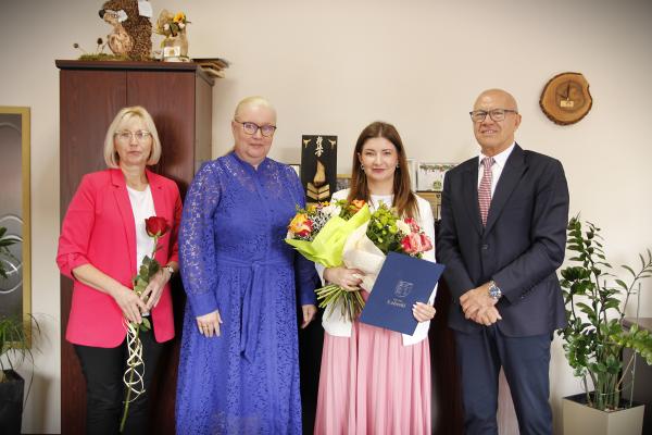 Wręczenia aktu nadania stopnia awansu zawodowego  Pani Monice Sowie 07.08.2025