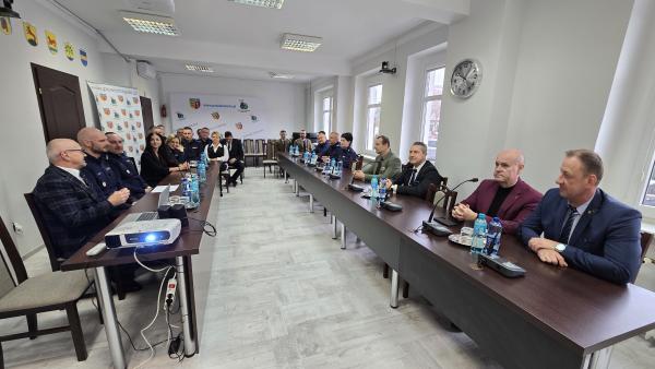 Roczna odprawa służbowa podsumowująca stan bezpieczeństwa na terenie powiatu łobeskiego 11.02.2026