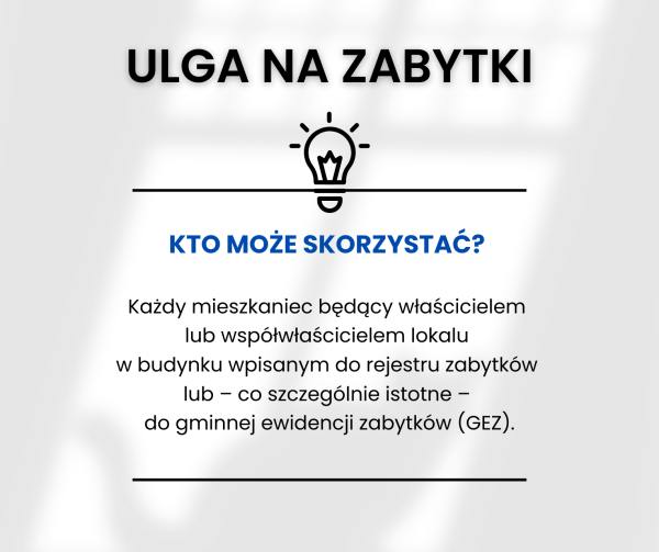 Rozliczając PIT, możesz skorzystać z ulgi na zabytki.