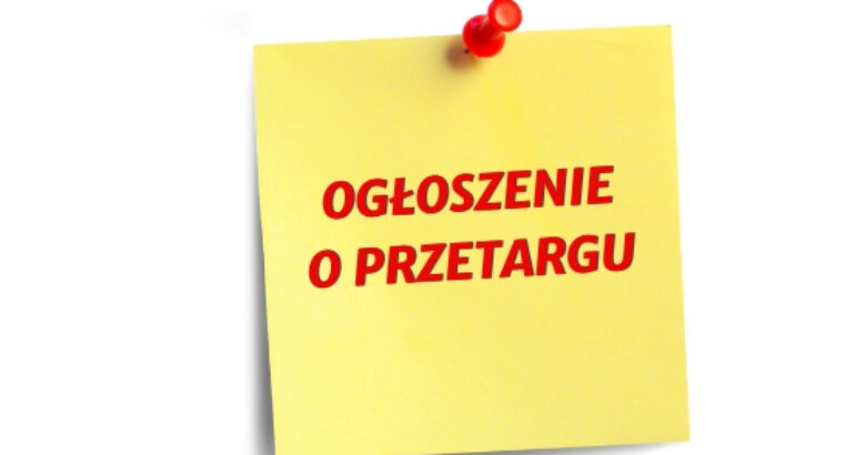 Ogłoszenie o przetargu