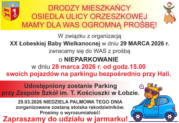 XX ŁBW 2026 - Przeogromna prośba do mieszkańców osiedla Orzeszkowej!