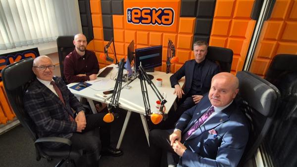 Spotkanie w studiu Radio ESKA - III Konferencja Zachodniopomorskie Mosty Współpracy