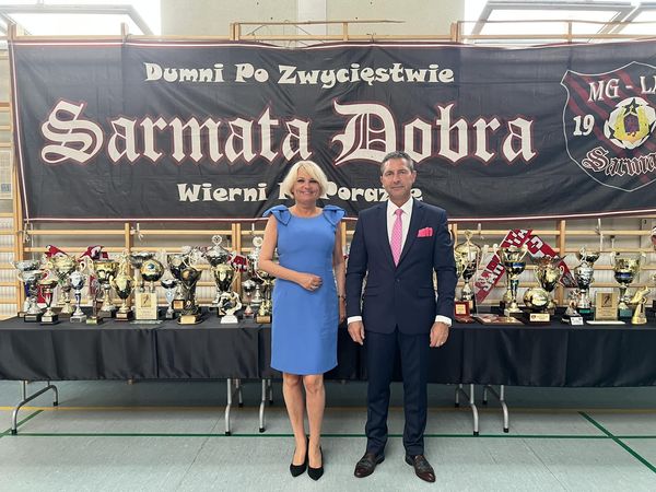 Jubileusz 75- lecia Miejsko - Gminnego Ludowego Klubu Sportowego Saramata - Dobra  oraz oficjalne Otwarcie XVII Jarmarku Doberskiego 
