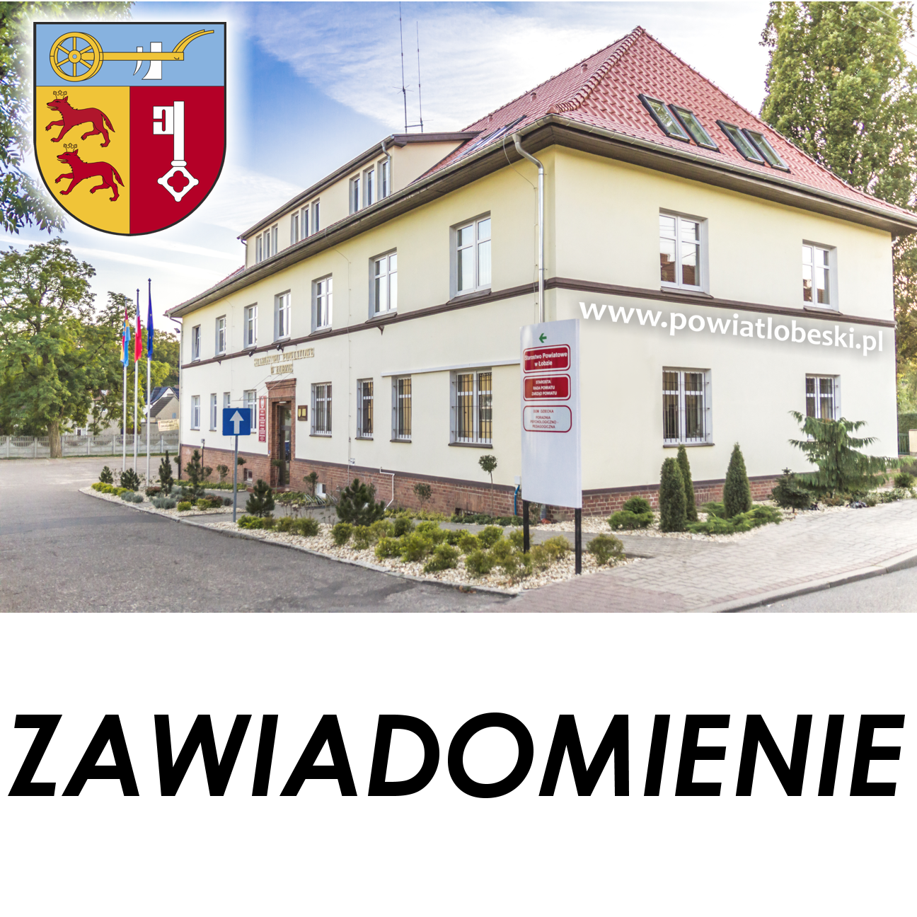 plakat dotyczący obsługi interesantów