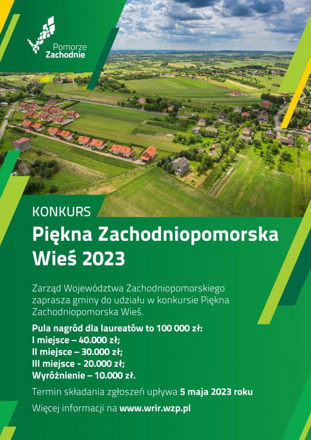 V edycja konkursu pn. „Piękna Zachodniopomorska Wieś” 2023.