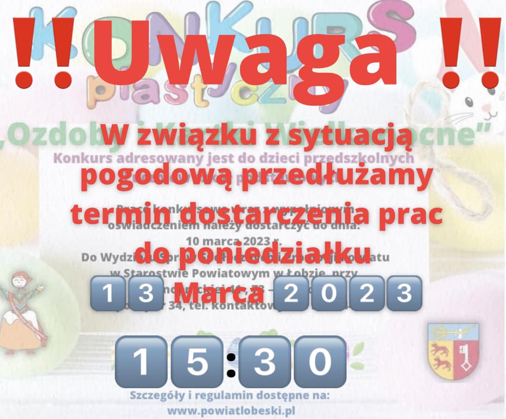 Przedłużony termin składania prac konkuroswych