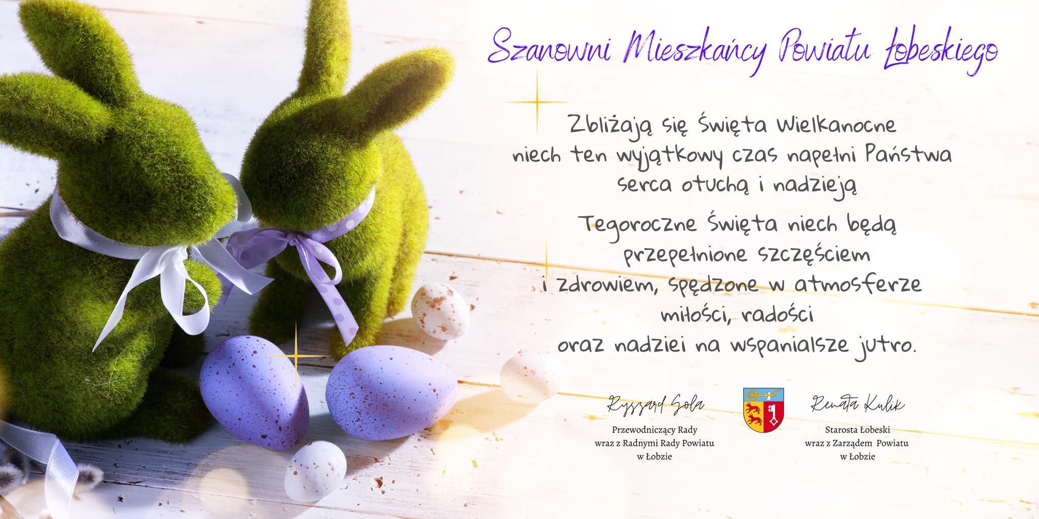 Życzenia z okazji zbliżająych się Świąt Wielkanocnych